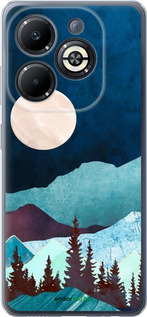 Силиконовый чехол Горная идиллия ночной пейзаж для Infinix Smart 8 Plus - 6488u-3677 изображение 