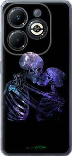 Силиконовый чехол С изображением скелета для Infinix Smart 8 Plus - 6537u-3677 изображение 