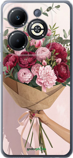 Силиконовый чехол Пионы 1 для Infinix Smart 8 Plus - 6705u-3677 изображение 