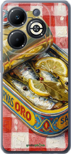 Силиконовый чехол Vintage Sardine Tin Phone для Infinix Smart 8 Plus - 6772u-3677 изображение 