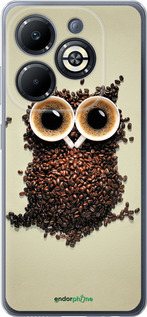 Силіконовий чехол Сова з кави для Infinix Smart 8 Plus - 777u-3677 изображение 