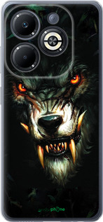 Силиконовый чехол Дьявольский волк для Infinix Smart 8 Plus - 833u-3677 изображение 