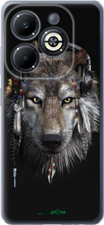 Силиконовый чехол Волк-меломан для Infinix Smart 8 Plus - 875u-3677 изображение 