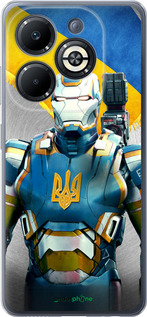 Силиконовый чехол Украинский киборг для Infinix Smart 8 Plus - 980u-3677 изображение 