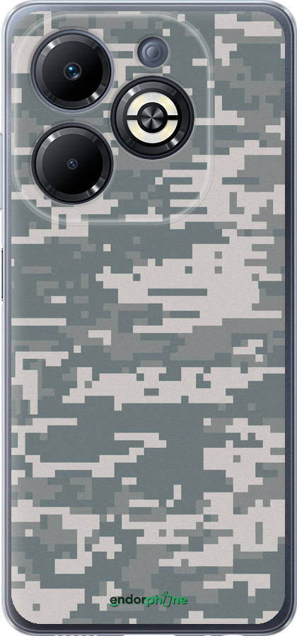 Силиконовый чехол Камуфляж для Infinix Smart 8 Plus - 1085u-3677 изображение 