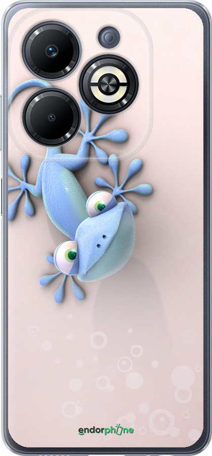 Силиконовый чехол Геккончик для Infinix Smart 8 Plus - 1094u-3677 изображение 