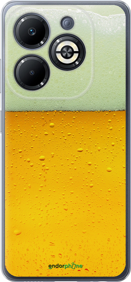 Силиконовый чехол Пиво для Infinix Smart 8 Plus - 1145u-3677 изображение 