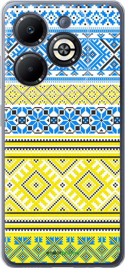 Силиконовый чехол Вышиванка 40 для Infinix Smart 8 Plus - 1174u-3677 изображение 