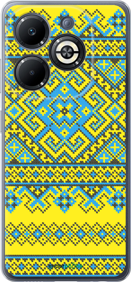 Силіконовий чехол Вишиванка 41 для Infinix Smart 8 Plus - 1175u-3677 изображение 