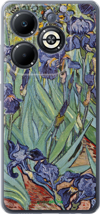 Силиконовый чехол Винсент Ван Гог. Ирисы для Infinix Smart 8 Plus - 161u-3677 изображение 