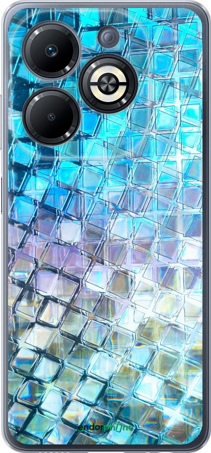 Силіконовий чехол Луска, яка переливається для Infinix Smart 8 Plus - 227u-3677 изображение 