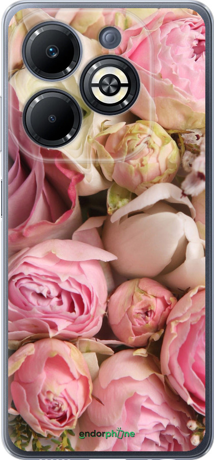 Силіконовий чехол Троянди v2 для Infinix Smart 8 Plus - 2320u-3677 изображение 