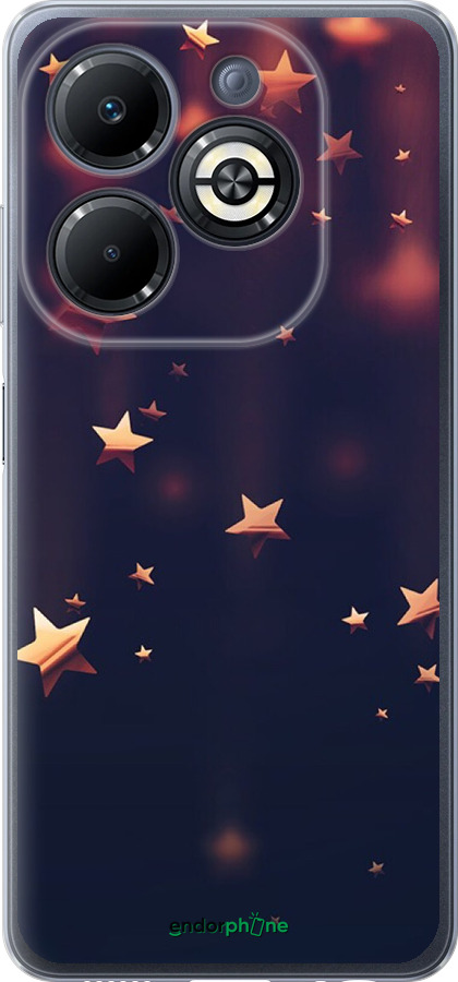 Силиконовый чехол Падающие звезды для Infinix Smart 8 Plus - 3974u-3677 изображение 