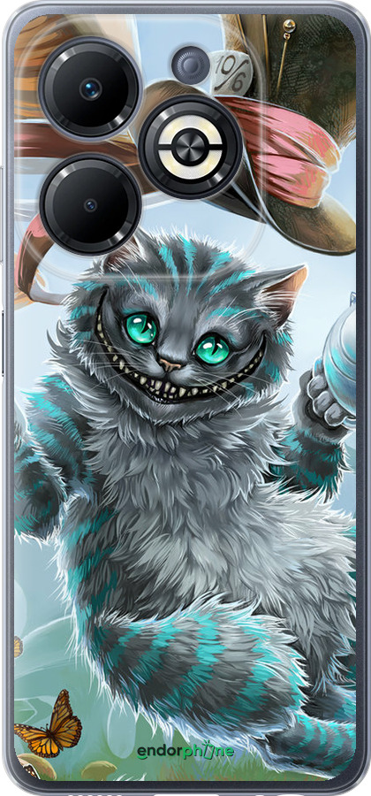 Силиконовый чехол Чеширский кот 2 для Infinix Smart 8 Plus - 3993u-3677 изображение 
