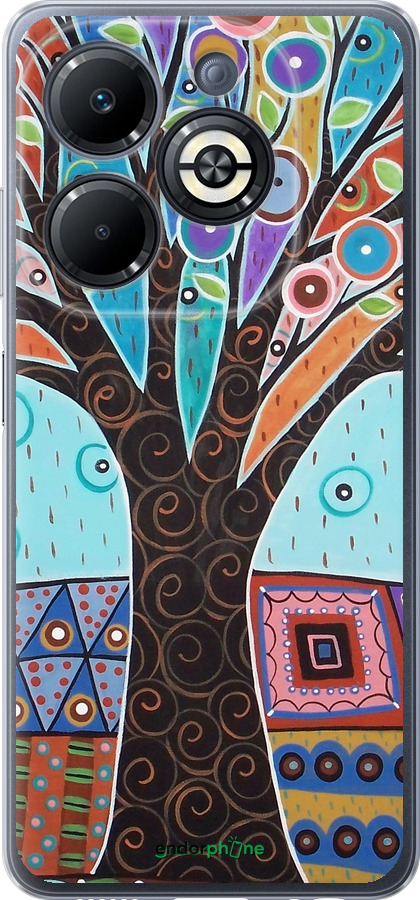 Силиконовый чехол Арт-дерево для Infinix Smart 8 Plus - 4008u-3677 изображение 