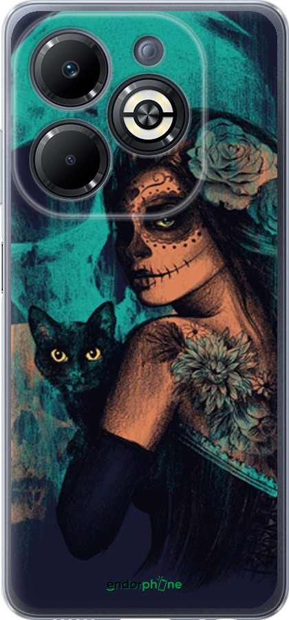 Силиконовый чехол Fantasy girl для Infinix Smart 8 Plus - 4133u-3677 изображение 