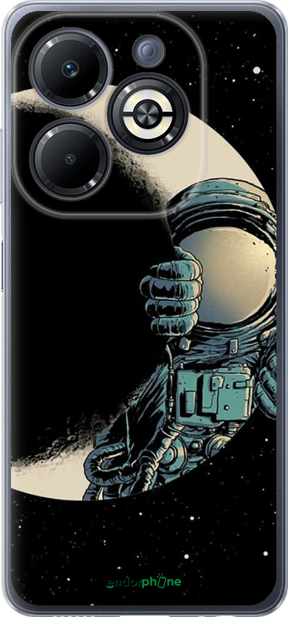 Силиконовый чехол Астронавт для Infinix Smart 8 Plus - 4134u-3677 изображение 