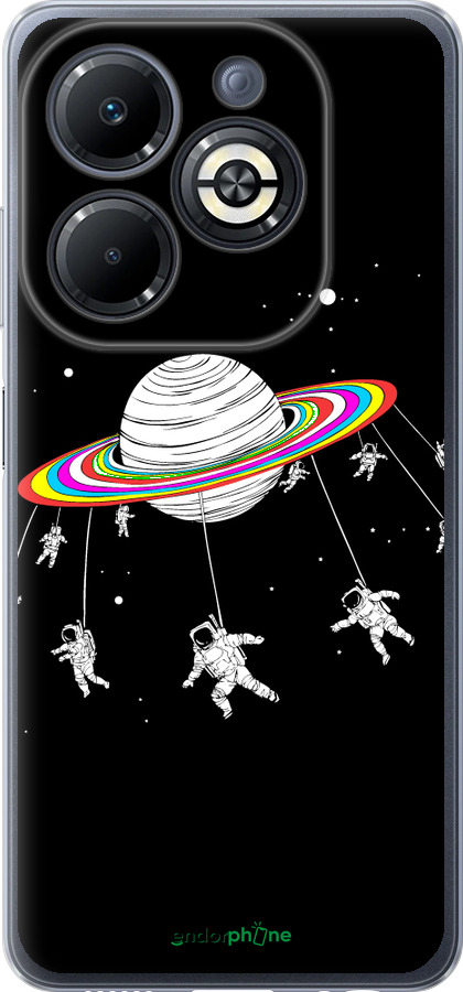 Силиконовый чехол Лунная карусель для Infinix Smart 8 Plus - 4136u-3677 изображение 