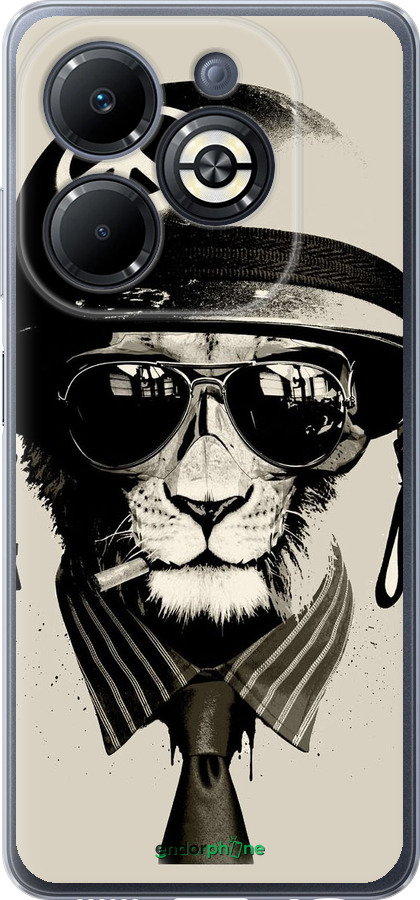 Силиконовый чехол tattoo soldier для Infinix Smart 8 Plus - 4165u-3677 изображение 