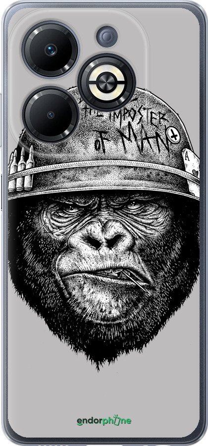 Силіконовий чехол military monkey для Infinix Smart 8 Plus - 4177u-3677 изображение 