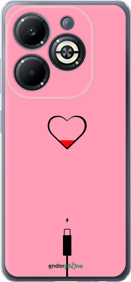 Силіконовий чехол Підзарядка серця1 для Infinix Smart 8 Plus - 4275u-3677 изображение 
