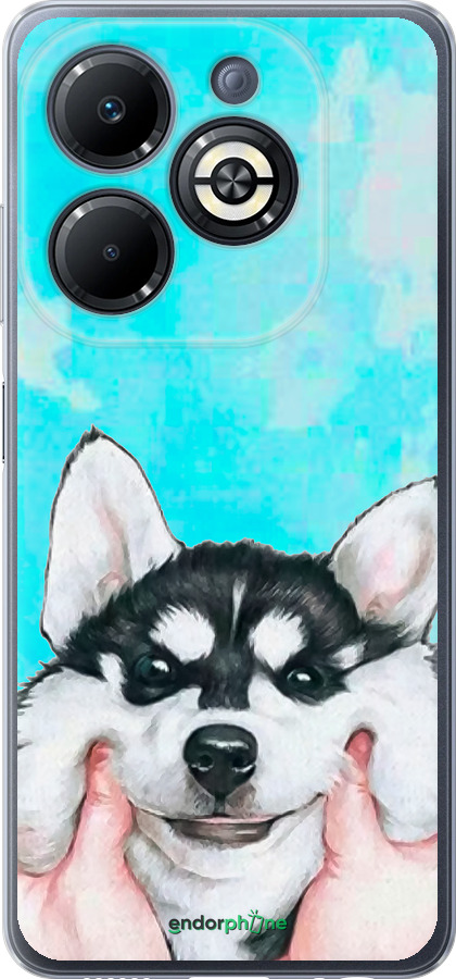 Силиконовый чехол Улыбнись для Infinix Smart 8 Plus - 4276u-3677 изображение 