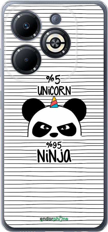 Силиконовый чехол Ниндзя для Infinix Smart 8 Plus - 4281u-3677 изображение 