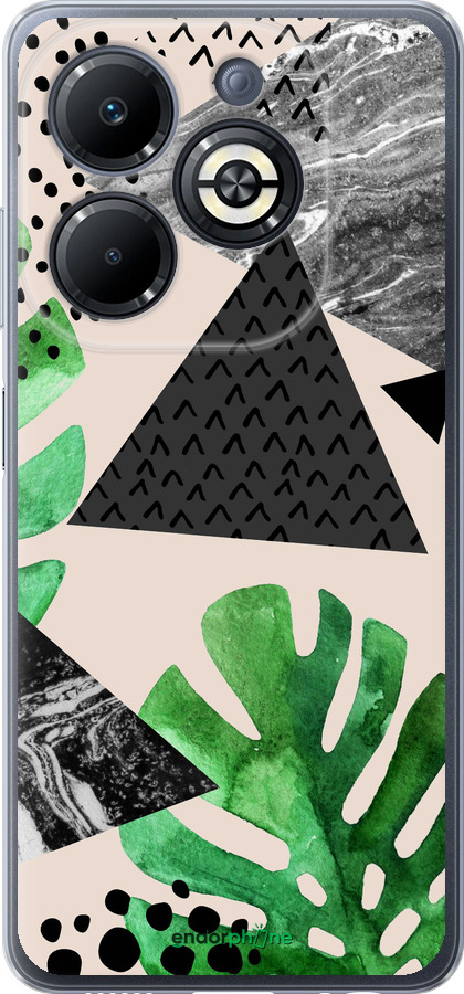 Силіконовий чехол Монстера для Infinix Smart 8 Plus - 4304u-3677 изображение 