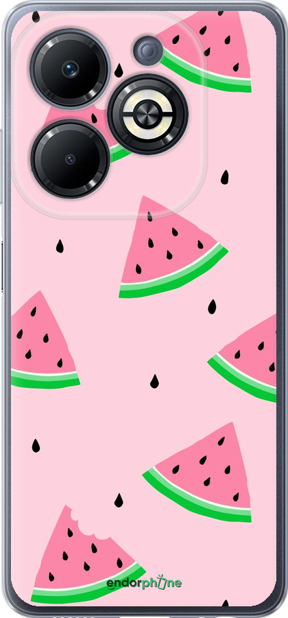 Силиконовый чехол Розовый арбуз для Infinix Smart 8 Plus - 4314u-3677 изображение 