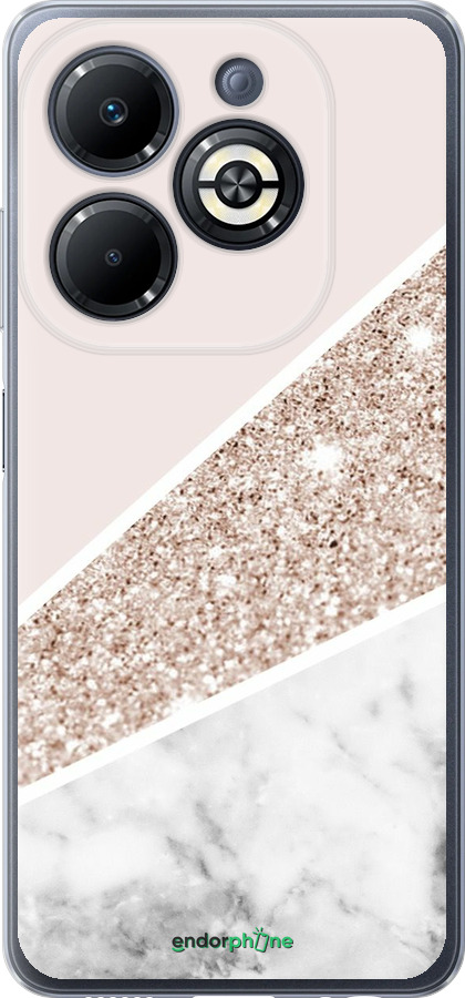 Силиконовый чехол Пастельный мрамор для Infinix Smart 8 Plus - 4342u-3677 изображение 