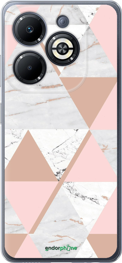 Силиконовый чехол Мраморная симметрия для Infinix Smart 8 Plus - 4344u-3677 изображение 