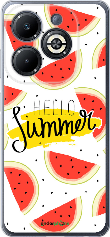 Силиконовый чехол Hello Summer для Infinix Smart 8 Plus - 4356u-3677 изображение 