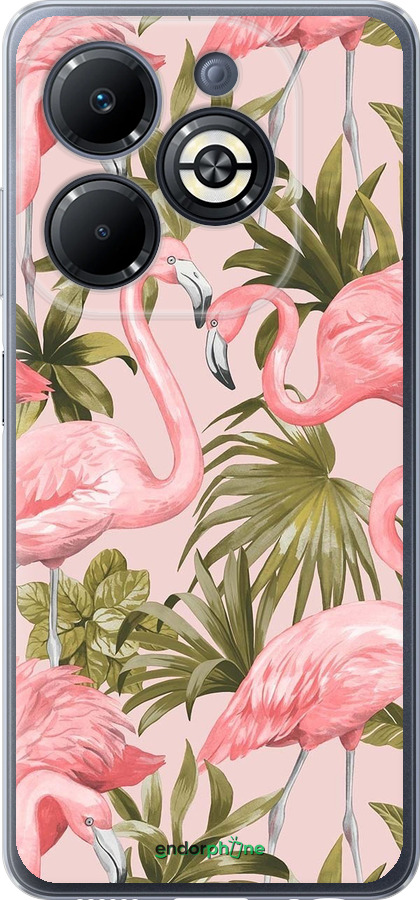Силиконовый чехол фламинго 2 для Infinix Smart 8 Plus - 4360u-3677 изображение 