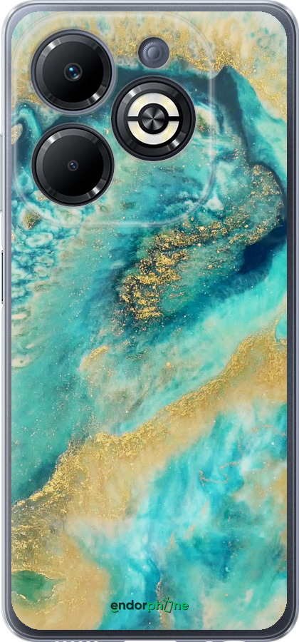 Силіконовий чехол Green marble для Infinix Smart 8 Plus - 4365u-3677 изображение 