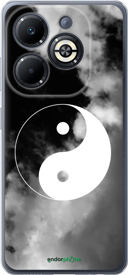 Силиконовый чехол Инь и Янь для Infinix Smart 8 Plus - 4389u-3677 изображение 