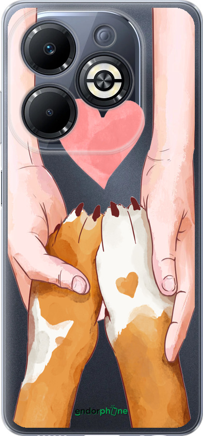 Силиконовый чехол Дружба для Infinix Smart 8 Plus - 4410u-3677 изображение 