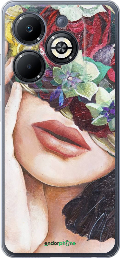 Силиконовый чехол Head Flower для Infinix Smart 8 Plus - 4460u-3677 изображение 