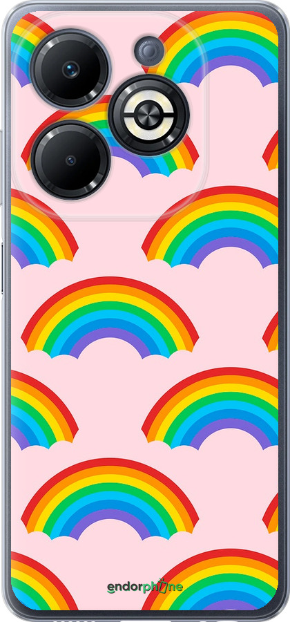 Силиконовый чехол Rainbows для Infinix Smart 8 Plus - 4478u-3677 изображение 