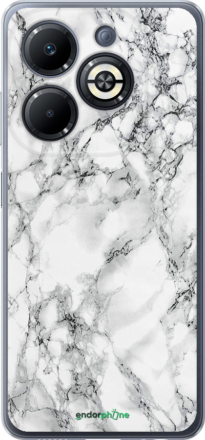 Силіконовий чехол Мармур білий для Infinix Smart 8 Plus - 4480u-3677 изображение 