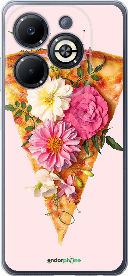 Силиконовый чехол pizza для Infinix Smart 8 Plus - 4492u-3677 изображение 