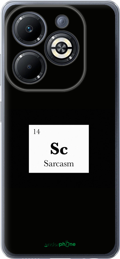 Силиконовый чехол Сарказм для Infinix Smart 8 Plus - 4501u-3677 изображение 