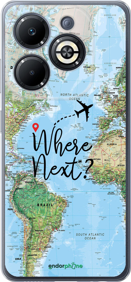 Силиконовый чехол Путешествие для Infinix Smart 8 Plus - 4503u-3677 изображение 