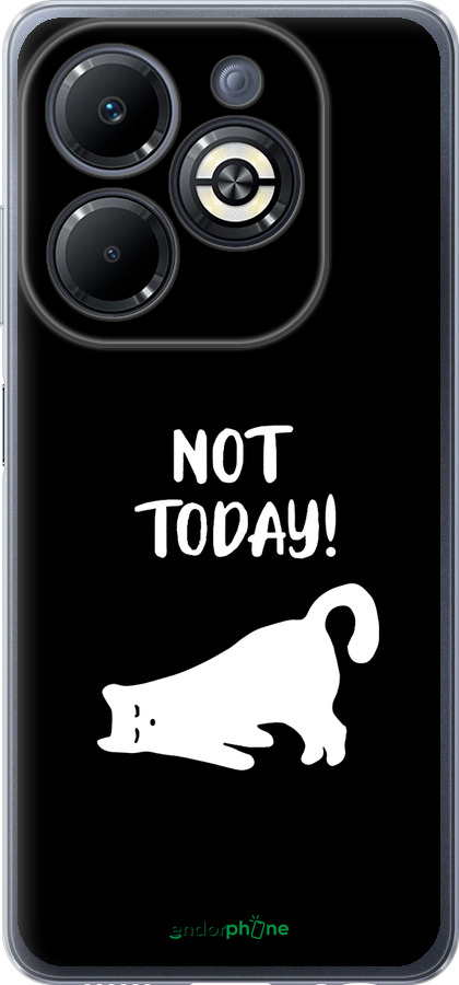 Силіконовий чехол Втомлений кіт для Infinix Smart 8 Plus - 4535u-3677 изображение 