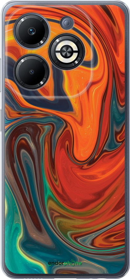 Силиконовый чехол Абстрактный фон для Infinix Smart 8 Plus - 4547u-3677 изображение 