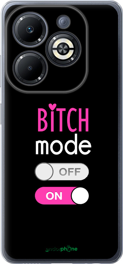 Силиконовый чехол Bitch mode для Infinix Smart 8 Plus - 4548u-3677 изображение 