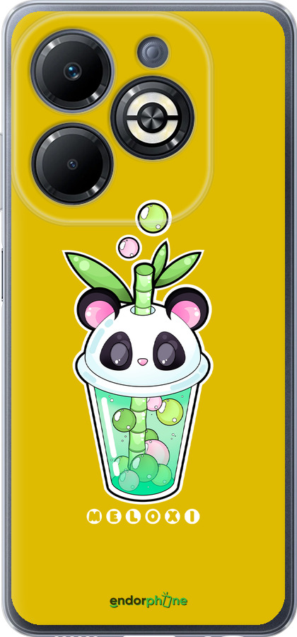 Силиконовый чехол Панда 1 для Infinix Smart 8 Plus - 4558u-3677 изображение 