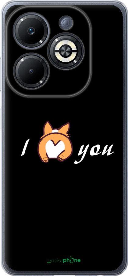 Силиконовый чехол Люблю для Infinix Smart 8 Plus - 4586u-3677 изображение 