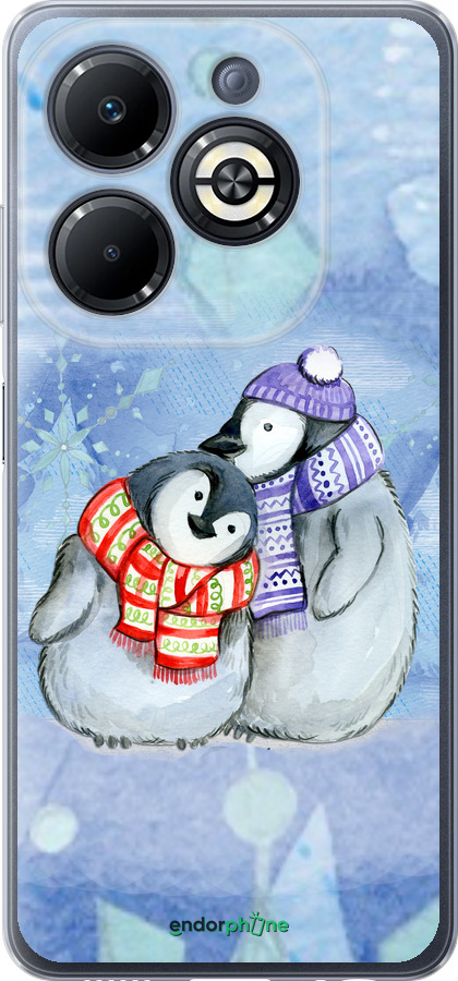 Силіконовий чехол Новорічний 5 для Infinix Smart 8 Plus - 4618u-3677 изображение 