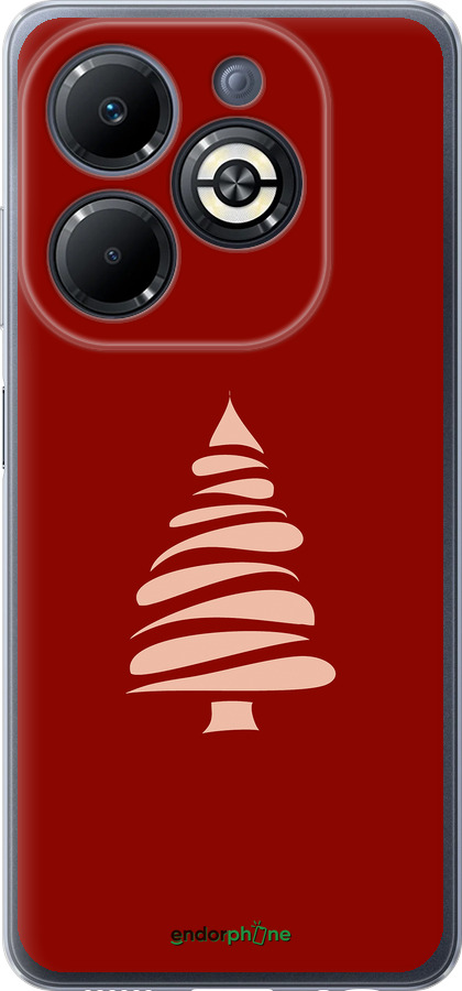 Силиконовый чехол Новогодний 15 для Infinix Smart 8 Plus - 4628u-3677 изображение 