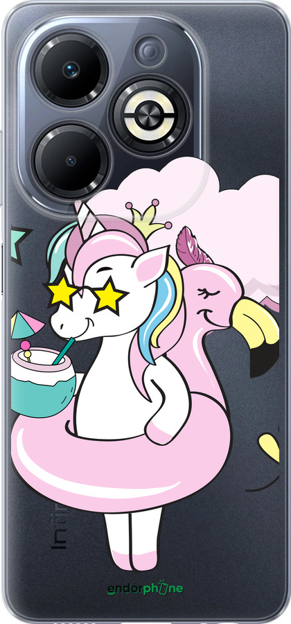 Силиконовый чехол Crown Unicorn для Infinix Smart 8 Plus - 4660u-3677 изображение 